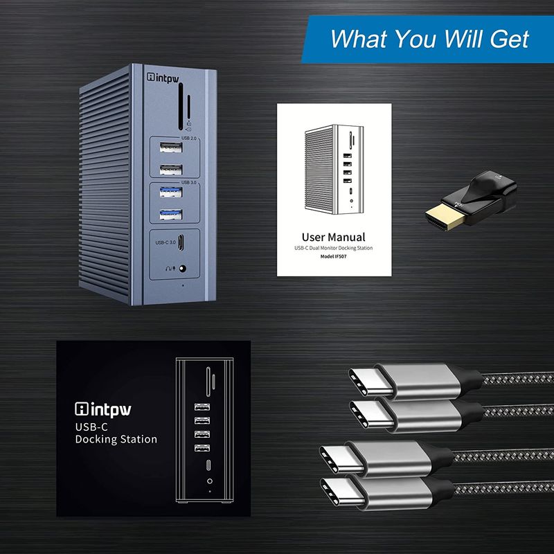 16 ইন 1 গিগাবিট ইথারনেট ডকিং স্টেশন এইচডিএমআই ইউএসবি সি 4 কে ভিডিও আউটপুট ডিসপ্লে লিঙ্ক