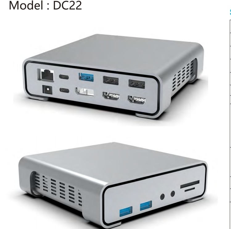 16 ইন 1 ইউএসবি সি হাব টাইপ-সি থেকে পিডি HDMI ইউএসবি 3.0 ইউএসবি 2.0 ইউএসবি-সি এসডি টিএফ আরজে 45 ডকিং স্টেশন