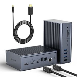18 পোর্ট থান্ডারবোল্ট ডকিং স্টেশন 2 HDMI 8K/4K ডিসপ্লে সামঞ্জস্যের জন্য এইচডিএমআই ডক হাব