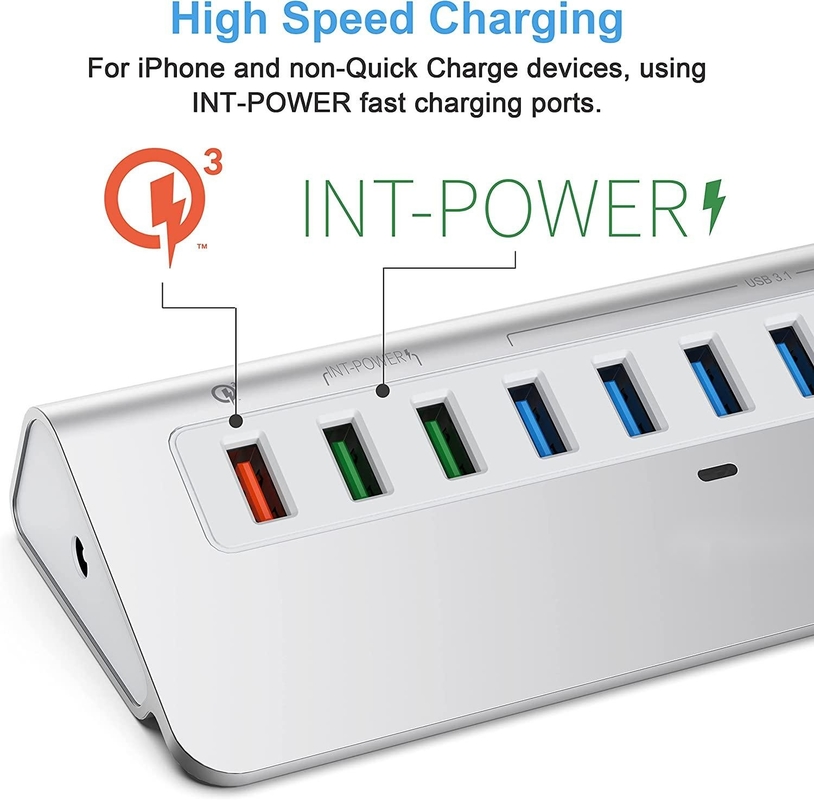 ডিসপ্লেপোর্ট 10Gbps 10 পোর্ট ইউএসবি সি টু ইউএসবি 3.1 অ্যাডাপ্টার জেনার 2 হাব 7 ইউএসবি 3.1 ডেটা পোর্ট টাইপ এ টাইপ সি ক্যাবল