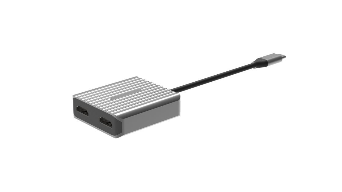 হাই স্পিড এইচডিএমআই টু ইউএসবি একটি অ্যাডাপ্টার ইউএসবিসি 2 এইচডিএমআই 8 কে 4 কে ডুয়াল মিরর পোর্টেবল