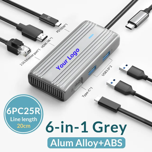 4K HDMI এবং হাই-স্পিড ইউএসবি 3.0 সহ ইউএসবি সি হাব উইন্ডোজ ম্যাকের জন্য সামঞ্জস্যপূর্ণ