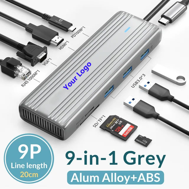 4K HDMI এবং হাই-স্পিড ইউএসবি 3.0 সহ ইউএসবি সি হাব উইন্ডোজ ম্যাকের জন্য সামঞ্জস্যপূর্ণ
