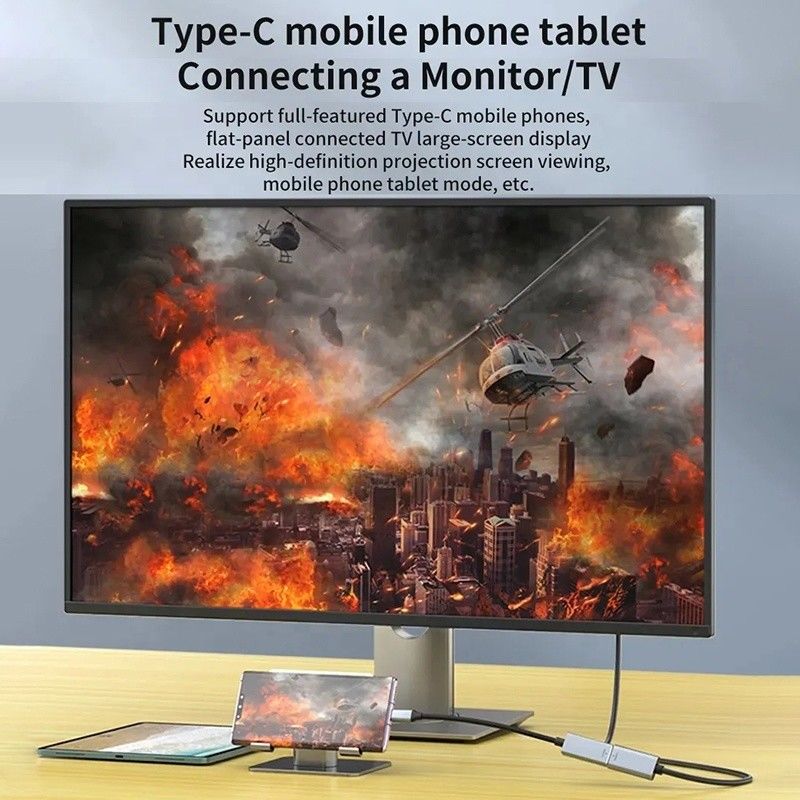 পিভিসি জ্যাকেট পুরুষ-মহিলা ইউএসবি সি টাইপ সি থেকে ডিসপ্লেপোর্ট ডিসপ্লে অ্যাডাপ্টার ক্যাবল 8K 60Hz ভিডিও অডিওর জন্য