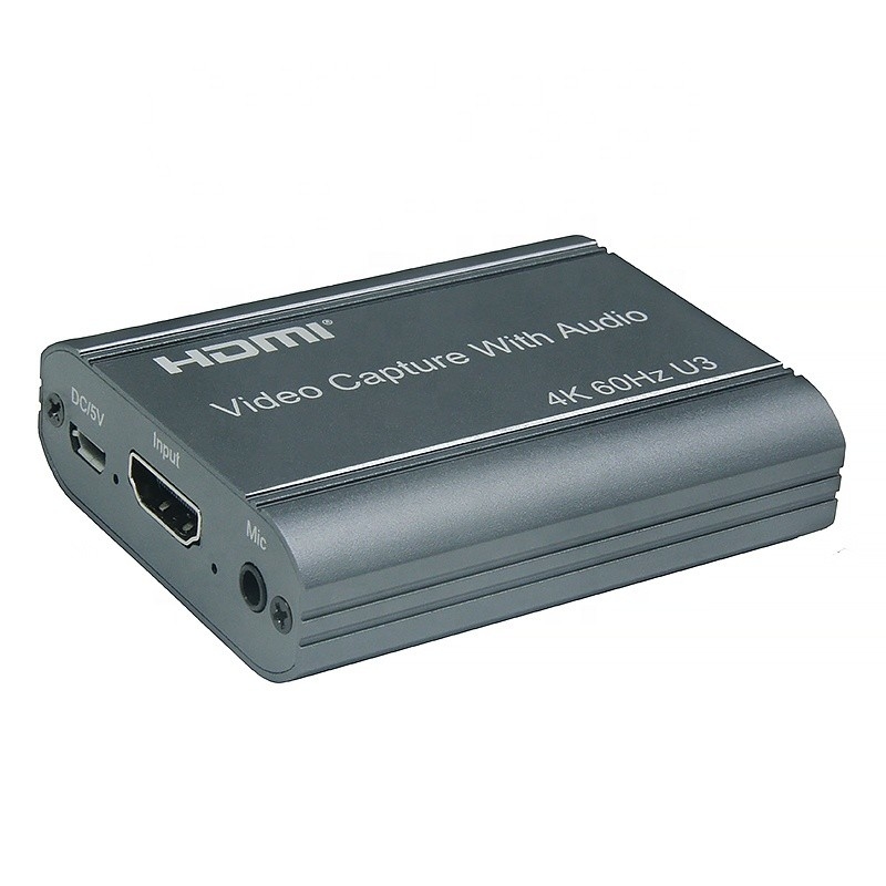 অডিও আউটপুট এবং ইউএসবি 3 সহ পেশাদার 4K 60Hz HDMI থেকে ইউএসবি 3.0 ভিডিও ক্যাপচার কার্ড।0