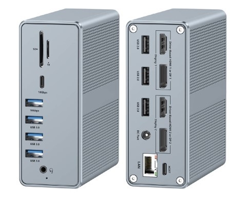পাওয়ার ডেলিভারি পর্যন্ত 120W ইউএসবি-সি হাব ডকিং স্টেশন সঙ্গে মাইক্রোএসডি 3.0 কার্ড রিডার সঙ্গে কর্মক্ষমতা