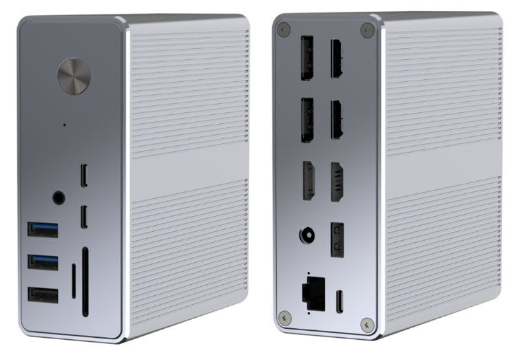 16 ইন 1 ইউএসবি-সি ডকিং স্টেশন পিডি 100W দ্রুত চার্জার পিসি হোস্ট / ইউএসবি 2.0/3.0 হাব / এইচডিএমআই 4 কে 60 এইচজেড / পিডি 4 কে / 60 এইচজেড / আরজে 45 গিগাবিট