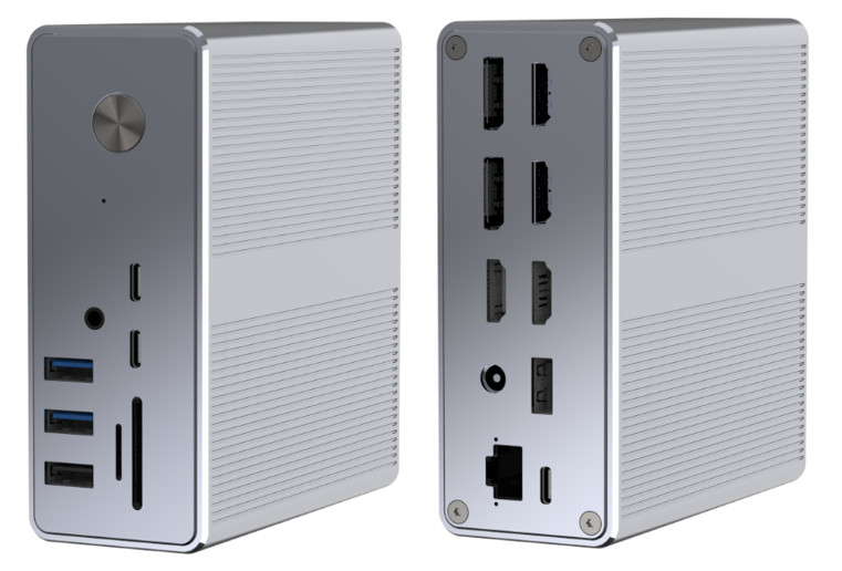 পাওয়ার ডেলিভারি পর্যন্ত 120W ইউএসবি-সি হাব ডকিং স্টেশন সঙ্গে মাইক্রোএসডি 3.0 কার্ড রিডার সঙ্গে কর্মক্ষমতা