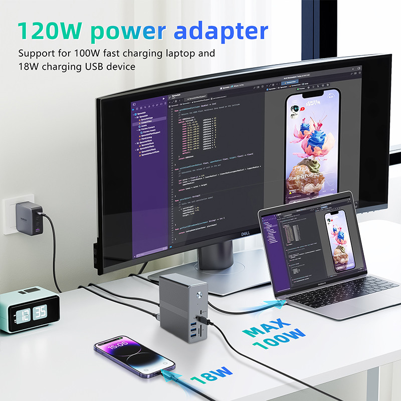 OEM সমর্থন এবং 1K ডিসপ্লে সমর্থন সহ উইন্ডোজ 8K ডিসপ্লের জন্য উচ্চ সামঞ্জস্যের ইউএসবি সি অ্যাডাপ্টার