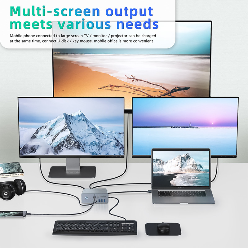 OEM সমর্থন এবং 1K ডিসপ্লে সমর্থন সহ উইন্ডোজ 8K ডিসপ্লের জন্য উচ্চ সামঞ্জস্যের ইউএসবি সি অ্যাডাপ্টার